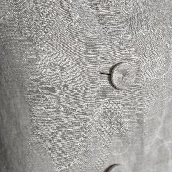 Eileen Fisher Embroidered Linen Coat Small - Picture 6 of 10